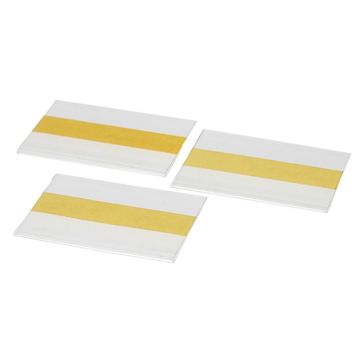 Transparent Price Holder w/tape 12mm