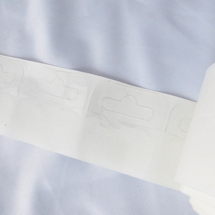 PET Hang Tabs 0.38mm - ADHESIVE