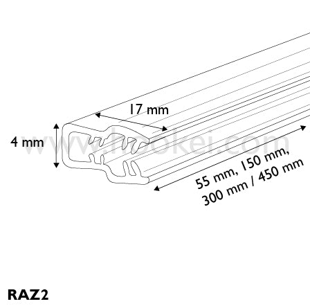 300mm Razz Supergrip Channel